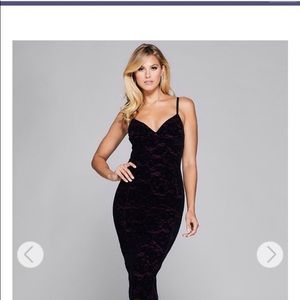 Marciano lace velvet dress